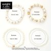 4-Pieces: Elegant White Faux Pearls Beaded Handmade Hand String Jewelry Set - Image 3