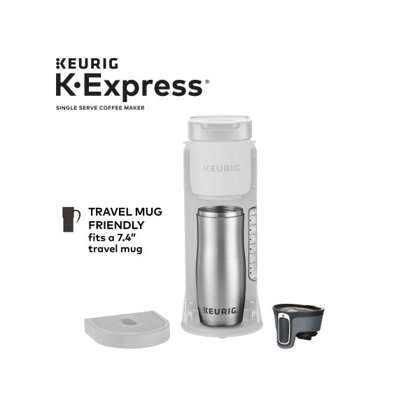 K-Express Coffee Maker, Single Serve K-Cup Pod Coffee Brewer, Warm Stone - Image 3
