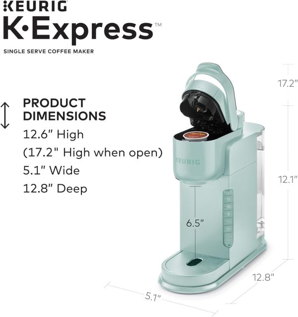 K-Express Coffee Maker, Single Serve K-Cup Pod Coffee Brewer, Mint - Image 5