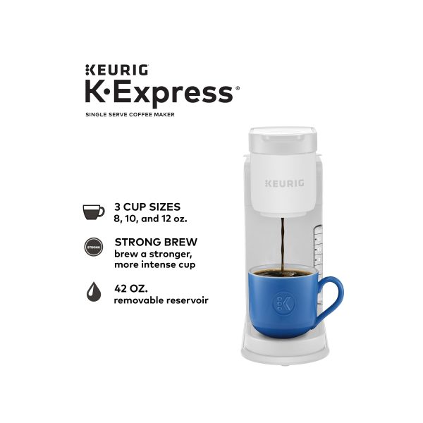 K-Express Coffee Maker, Single Serve K-Cup Pod Coffee Brewer, Warm Stone - Image 6