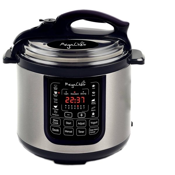 Proctor-Silex Simplicity 4-in-1 Electric Pressure Cooker, 3 Quart Multi-Function With Slow Cook, Steam, Sauté, Rice, Stainless Steel