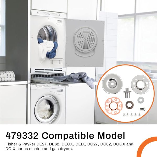 479332 Drum Bearing Kit for Fisher & Paykel Top Load Dryer Compatible with DE27, DE62, DEGX, DEIX, DG27, DG62, DGGX, DGIX Models, Appliance Parts for Home Improvement - Image 5