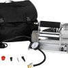 12v Air Compressor, Portable Compressor Tire Car Inflator Kit With Hose & Battery Clip, For all tire sizes for 12V heavy truck, RVs, ATVs, UTVs tractors, etc. 2.54 CFM Air Compressor 150PSI
