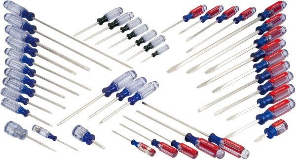 Screwdriver Set, Phillips, Slotted, Torx, Acetate Handle, 42 Pieces (CMHT65300)