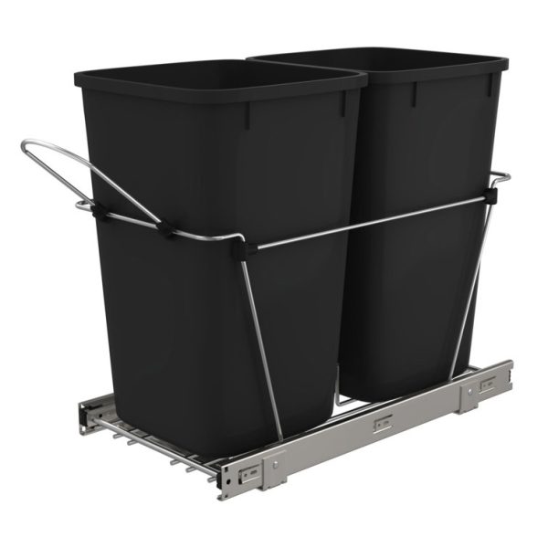 Double Sliding Pull-Out Waste Bin Containers - Image 3