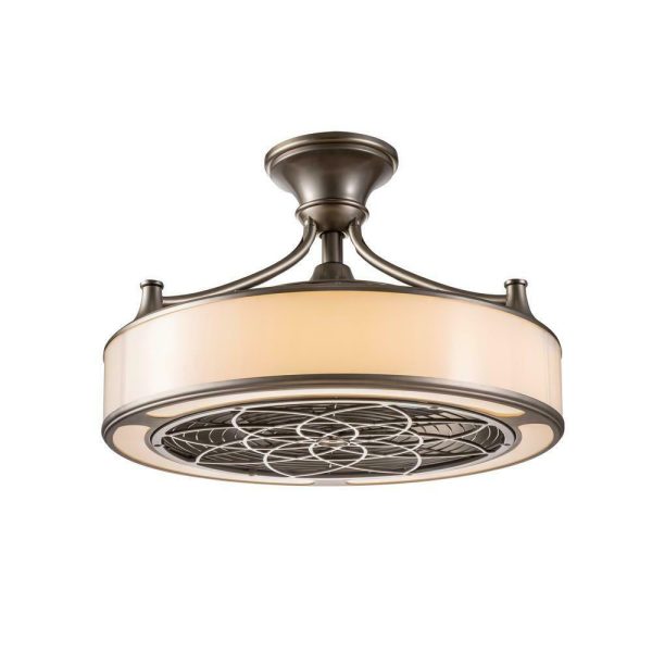 SFL-550L1 Windara 22 in. LED Indoor/Covered Outdoor Brushed Nickel Ceiling Fan with Light Kit and Remote Control