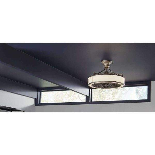 SFL-550L1 Windara 22 in. LED Indoor/Covered Outdoor Brushed Nickel Ceiling Fan with Light Kit and Remote Control - Image 4