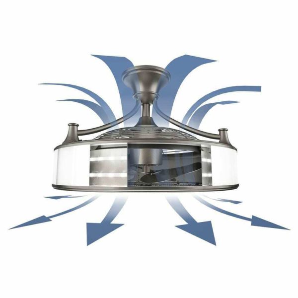 SFL-550L1 Windara 22 in. LED Indoor/Covered Outdoor Brushed Nickel Ceiling Fan with Light Kit and Remote Control - Image 8