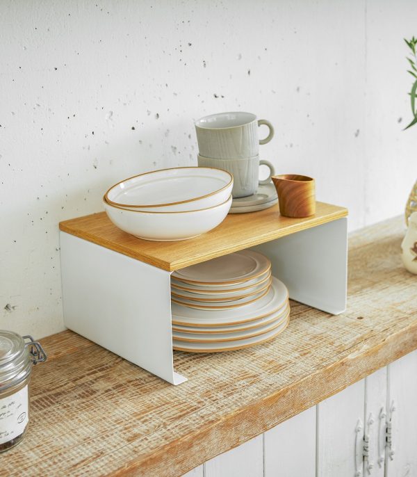 Stackable Countertop Shelf - Two Sizes - Steel + Wood - Image 9