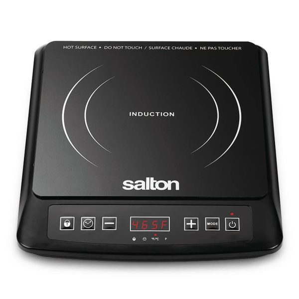 Salton ID1948 Single Burner 12.9 in. Black Electric Induction Cooktop