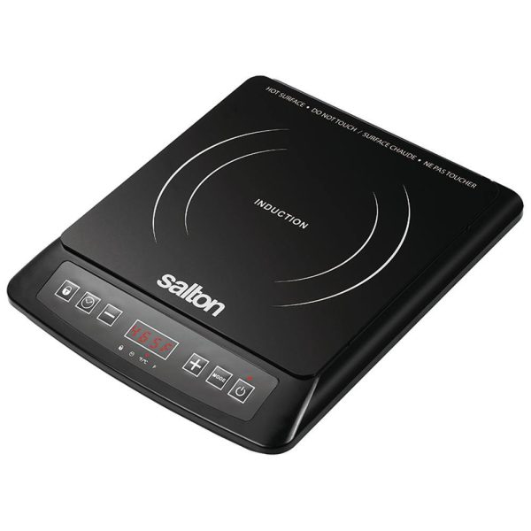 Salton ID1948 Single Burner 12.9 in. Black Electric Induction Cooktop - Image 4