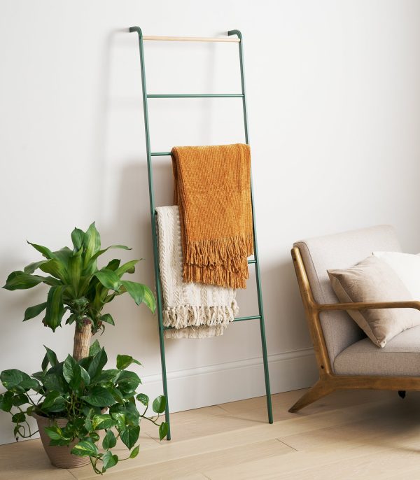 Leaning Storage Ladder (63" H)  - Steel - Forest Green - Image 2