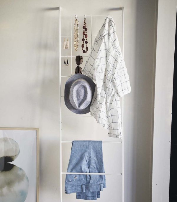 Leaning Ladder with Grid Panel (63" H)  - Steel - Image 2