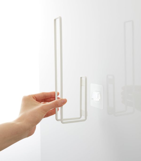 Traceless Adhesive Toilet Paper Holder - Steel - Image 7