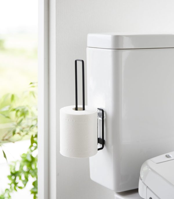 Traceless Adhesive Toilet Paper Holder - Steel - Image 10