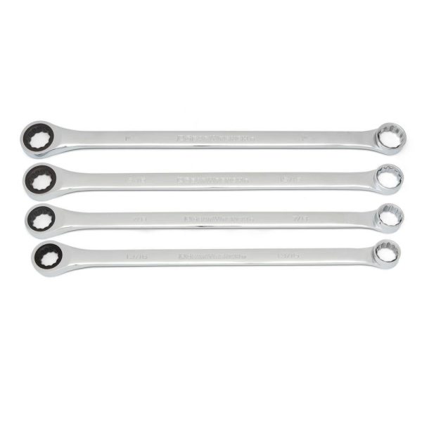 85996 72-Tooth 12-Point SAE XL GearBox Double Box Ratcheting Wrench Set (4-Piece)