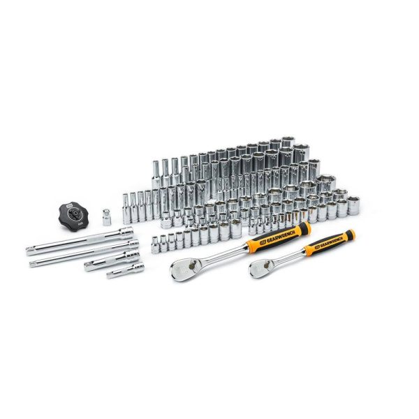 83001 1/4 in. and 3/8 in. Drive 6-Point Standard   Deep SAE/Metric 90-Tooth Ratchet and Socket Mechanics Tool Set (106-Piece) - Image 3