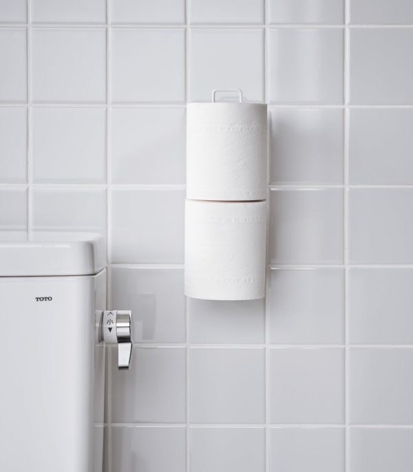 Traceless Adhesive Toilet Paper Holder - Steel - Image 6