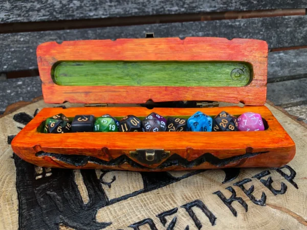 Halloween special Pumpkin Dice Box –  wooden Dice box - Image 3
