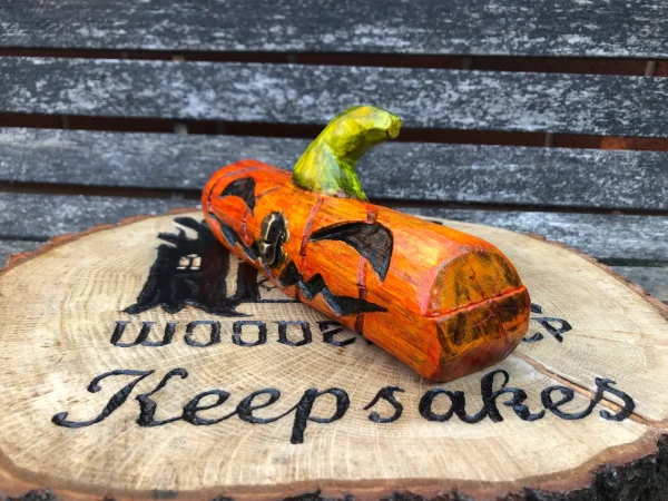 Halloween special Pumpkin Dice Box –  wooden Dice box - Image 2