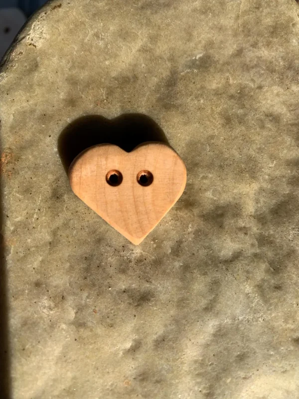 Wooden Buttons Pack of 6 – Round, Square, Heart & Surprise styles available – Handcrafted - Image 6