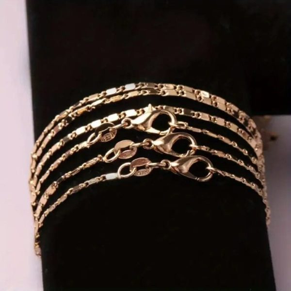 Italian 18K Gold Plated Punk Chain Necklace - Image 9