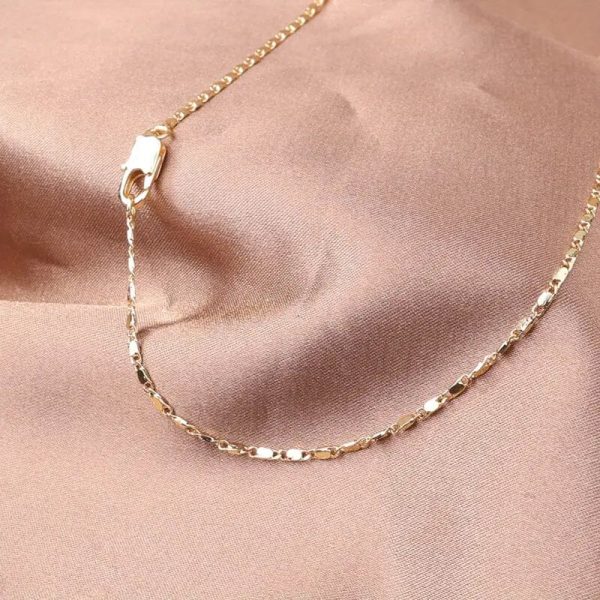 Italian 18K Gold Plated Punk Chain Necklace - Image 5