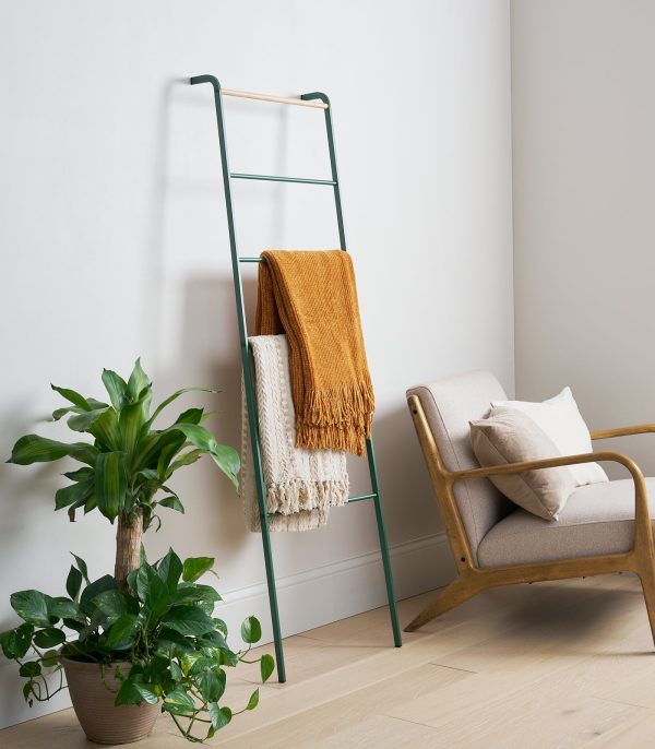 Leaning Storage Ladder (63" H)  - Steel - Forest Green - Image 3