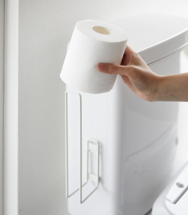 Traceless Adhesive Toilet Paper Holder - Steel - Image 3