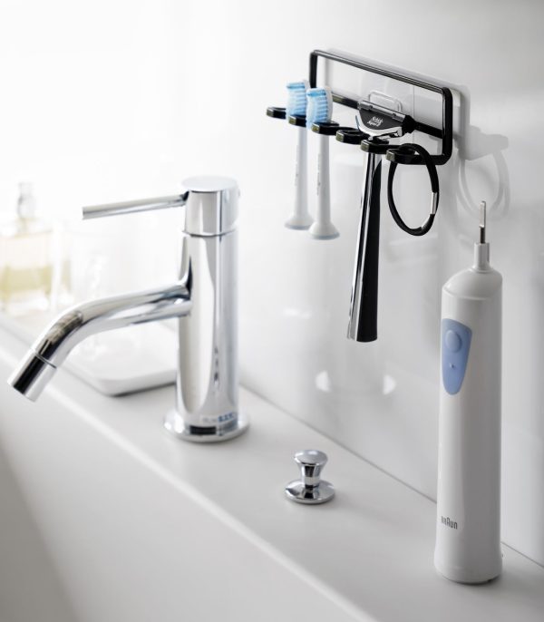 Traceless Adhesive Toothbrush Holder - Steel - Image 8