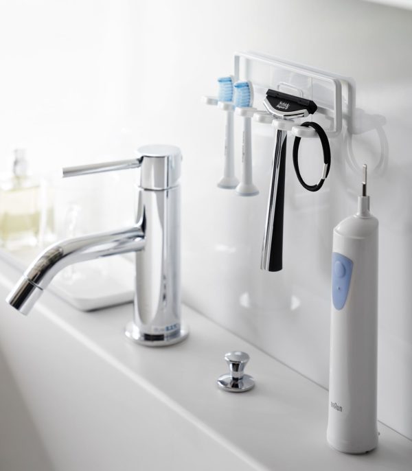 Traceless Adhesive Toothbrush Holder - Steel - Image 3