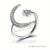 Trendy Cuff Ring Moon and Sun Design - Image 3
