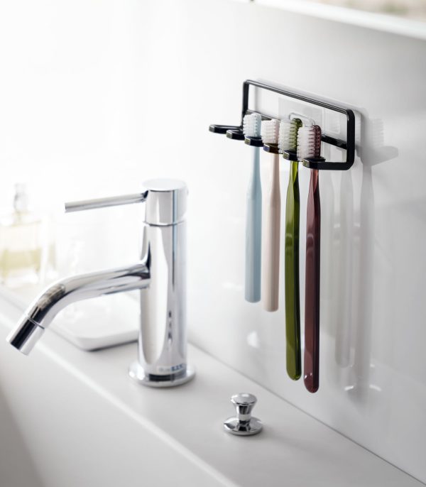 Traceless Adhesive Toothbrush Holder - Steel - Image 6