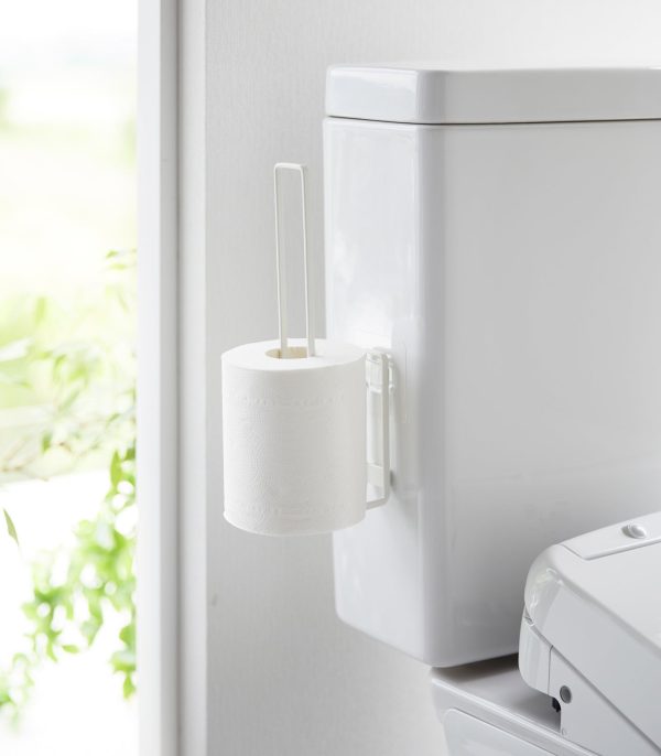 Traceless Adhesive Toilet Paper Holder - Steel - Image 2