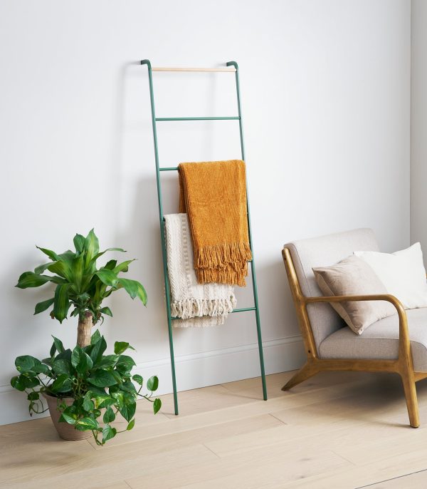 Leaning Storage Ladder (63" H)  - Steel - Forest Green - Image 4