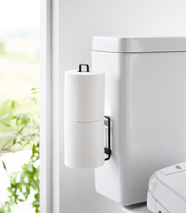 Traceless Adhesive Toilet Paper Holder - Steel - Image 9