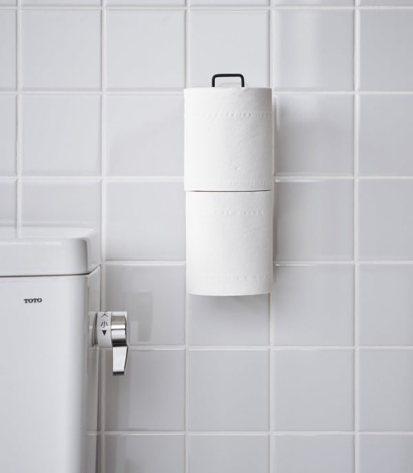 Traceless Adhesive Toilet Paper Holder - Steel - Image 14